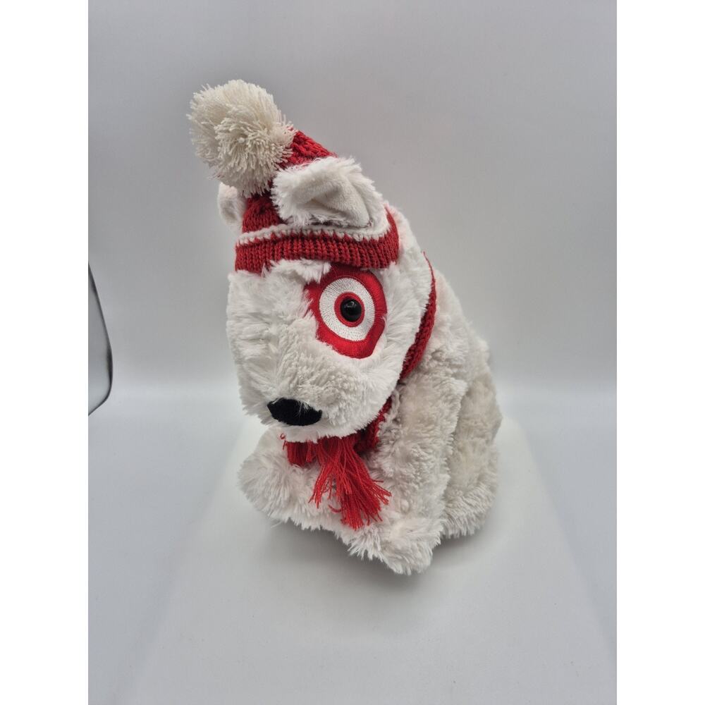 Target Bullseye Plush Dog 14" St. Jude's Holiday 2011 Limited Edition